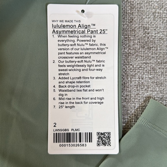 Lululemon Align Asymmetrical Pant 25” - Picture 8 of 9